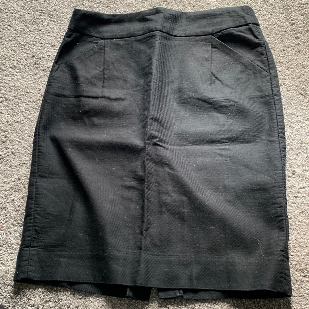 J Crew Black Pencil Skirt